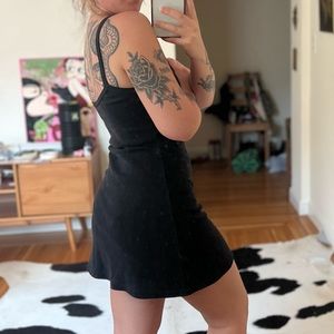 LOS ANGELES APPAREL HEAVY RIB COTTON MINI DRESS